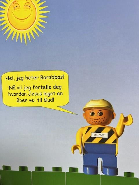 Legofigur som forestiller fangen Barabbas